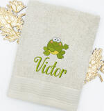 Handdoekenset met naam en kinderfiguurtje